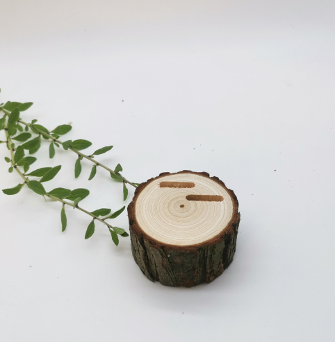 porte alliances rondin de bois