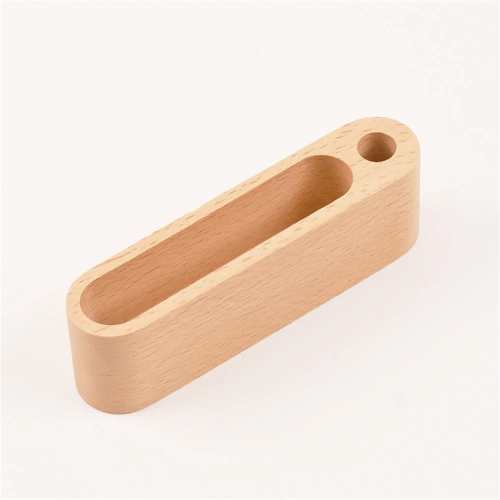 support cartes de visite bois naturel