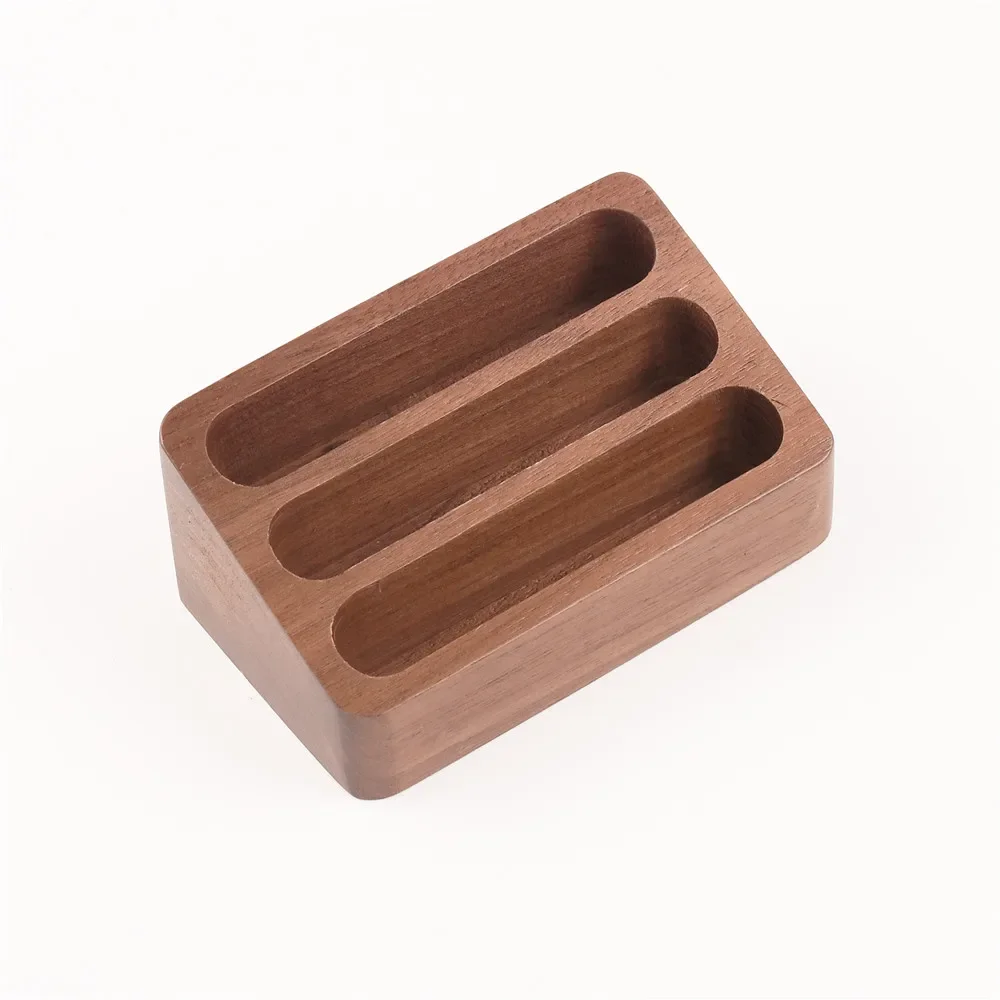 support cartes de visite bois naturel